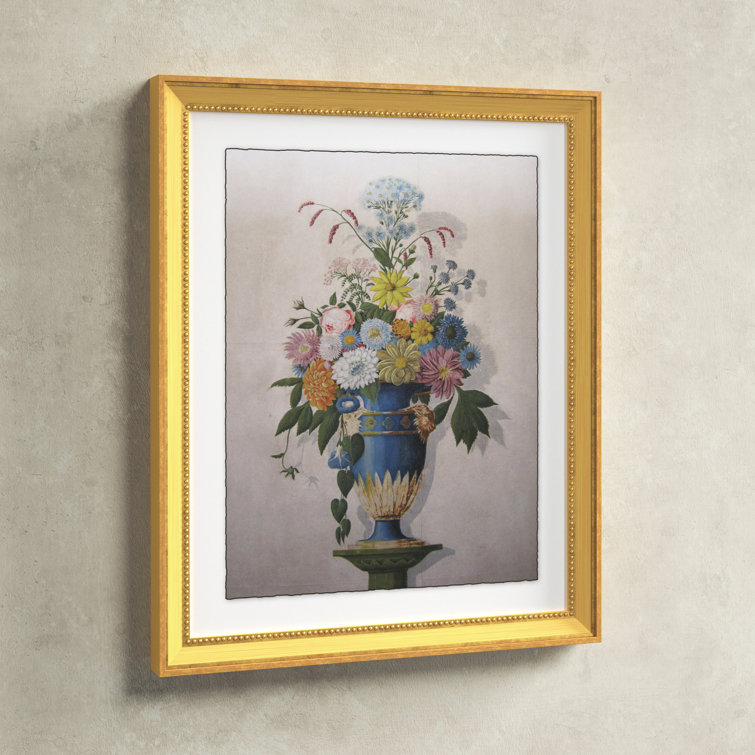 Birch Lane™ Floral Urns Single Picture Frame Giclee Print Wayfair